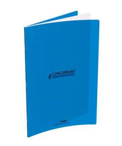 CAHIER 24X32 PIQ 192P SEYES 90G PP BLEU